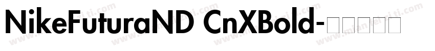 NikeFuturaND CnXBold字体转换
